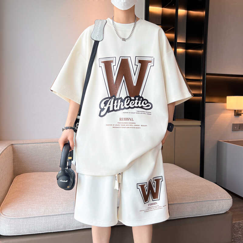 大童夏季短袖T恤男孩休闲运动套休闲运动套装