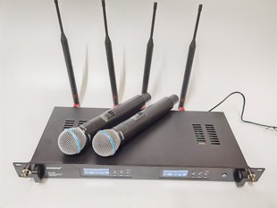 Shure舒尔QLX-D24无线beta58a一拖二话筒舞台演出声卡直播麦克风