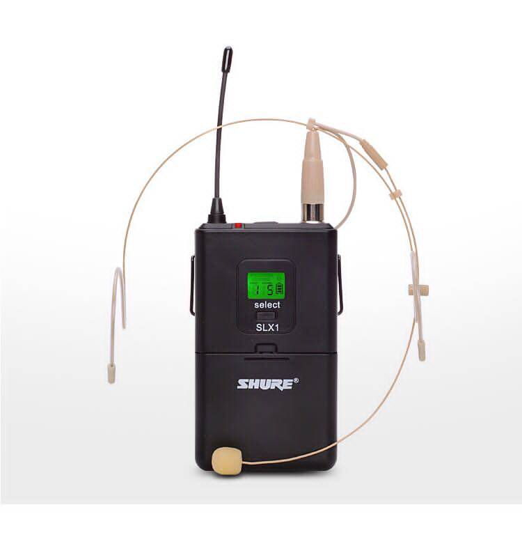 舒尔slx4无线头戴麦克风配话筒