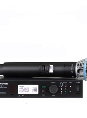 SHURE舒尔ULXD4/BETA58A一拖一专业数字无线话筒直播舞台现场演出
