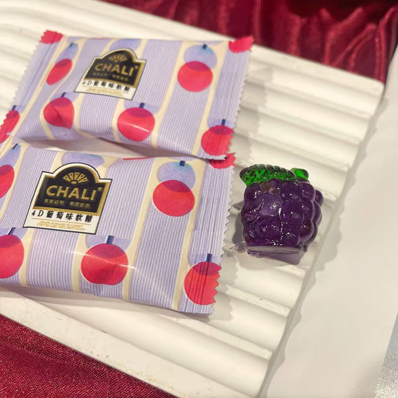 CHALI茶里4D葡萄味软糖高颜值订婚结婚喜糖休闲办公室小零食图片