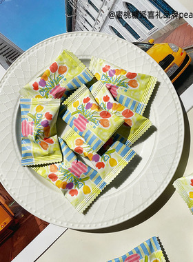 DENMAS丹玛仕小青柠味果汁糖小红书推荐网红结婚喜糖前台招待糖果