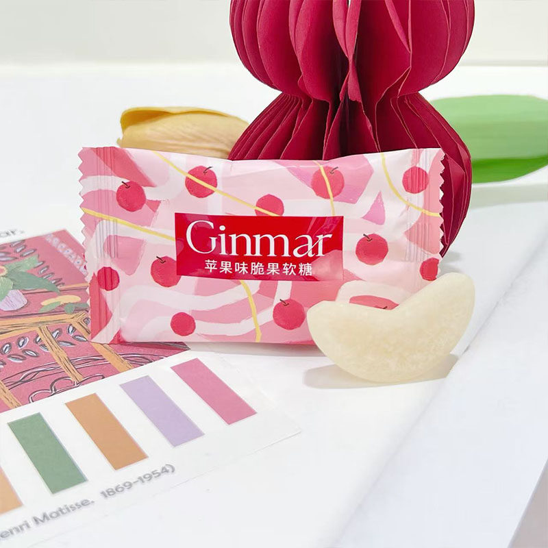 英国Ginmar金玛苹果味脆果软糖网红休闲零食婚庆喜糖伴手礼搭配