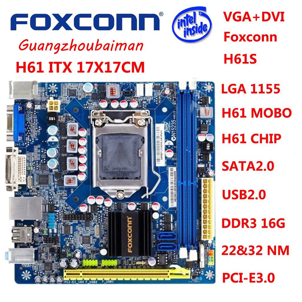 富士康H61ITX17X17CM图片