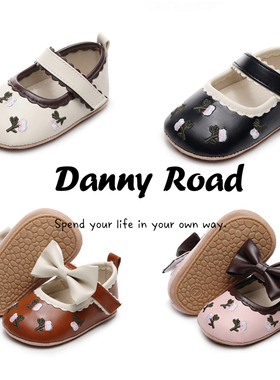 春秋美拉德宝宝鞋复古绣花婴儿鞋软底防滑室外学步鞋公主鞋1岁女