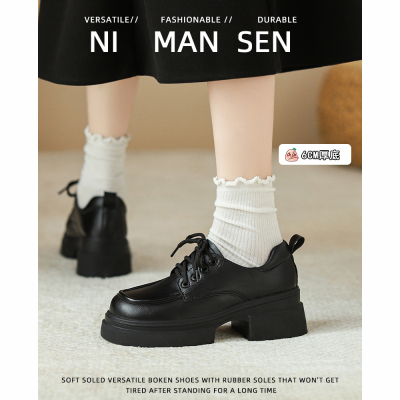 真皮软底乐福鞋女英伦风小皮鞋