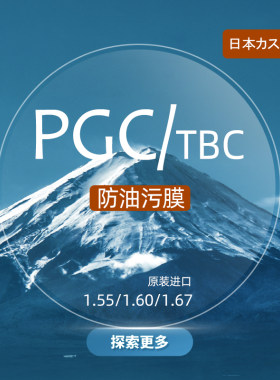 日本进口超薄PGC防油渍近视片