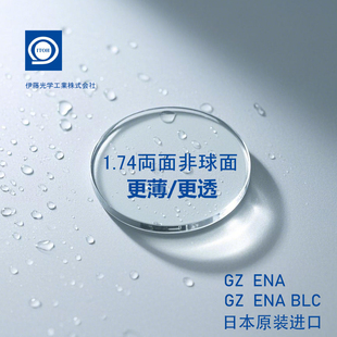 原装进口日本伊藤1.74双面非球面树脂超薄镜片BLC蓝膜防蓝光镜片