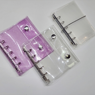 透明简约m5活页本笔记本便携笔记本口袋本手账本记事本随身备忘本