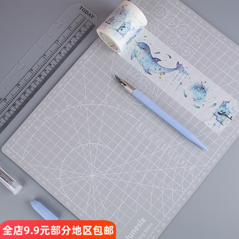 点点家 耐用垫板美工笔刀刻刀切割板手帐和纸胶带橡皮章垫板套装,文具电教/文化用品/商务用品,美工刀/开箱器/笔刀,淘宝优惠券,粉丝福利购,淘宝优惠卷