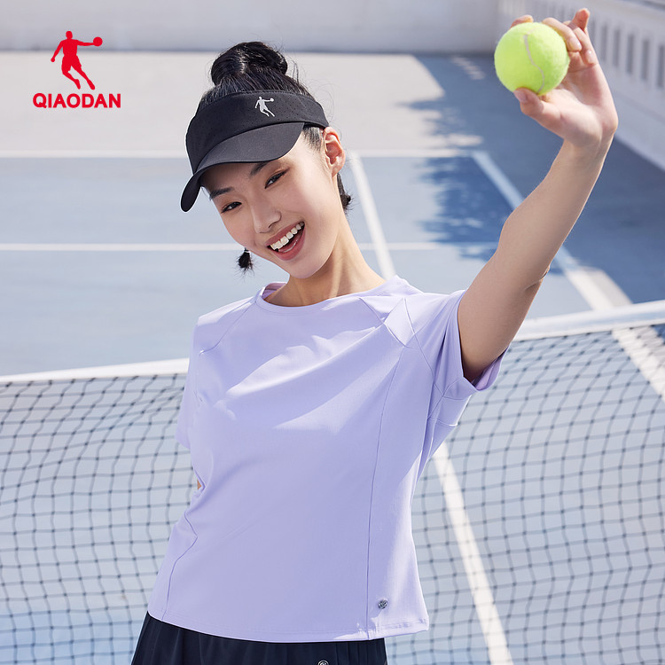 乔丹2026夏款女针织T恤衫透气吸汗速干综训运动短袖QDEHS2263079