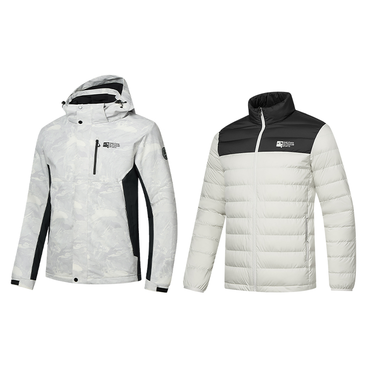 乔丹2025年冬QDFFD3254293/B梭织三合一羽绒内胆保暖男专柜厚外套