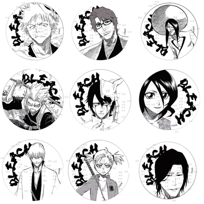 动漫马口铁胸章黑崎一护死神露琪亚市丸银漫画系列吧唧蓝染徽章