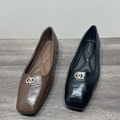 处理法式 高级单鞋 女春秋新款 断码 温柔方头软底配裙子玛丽珍奶奶鞋