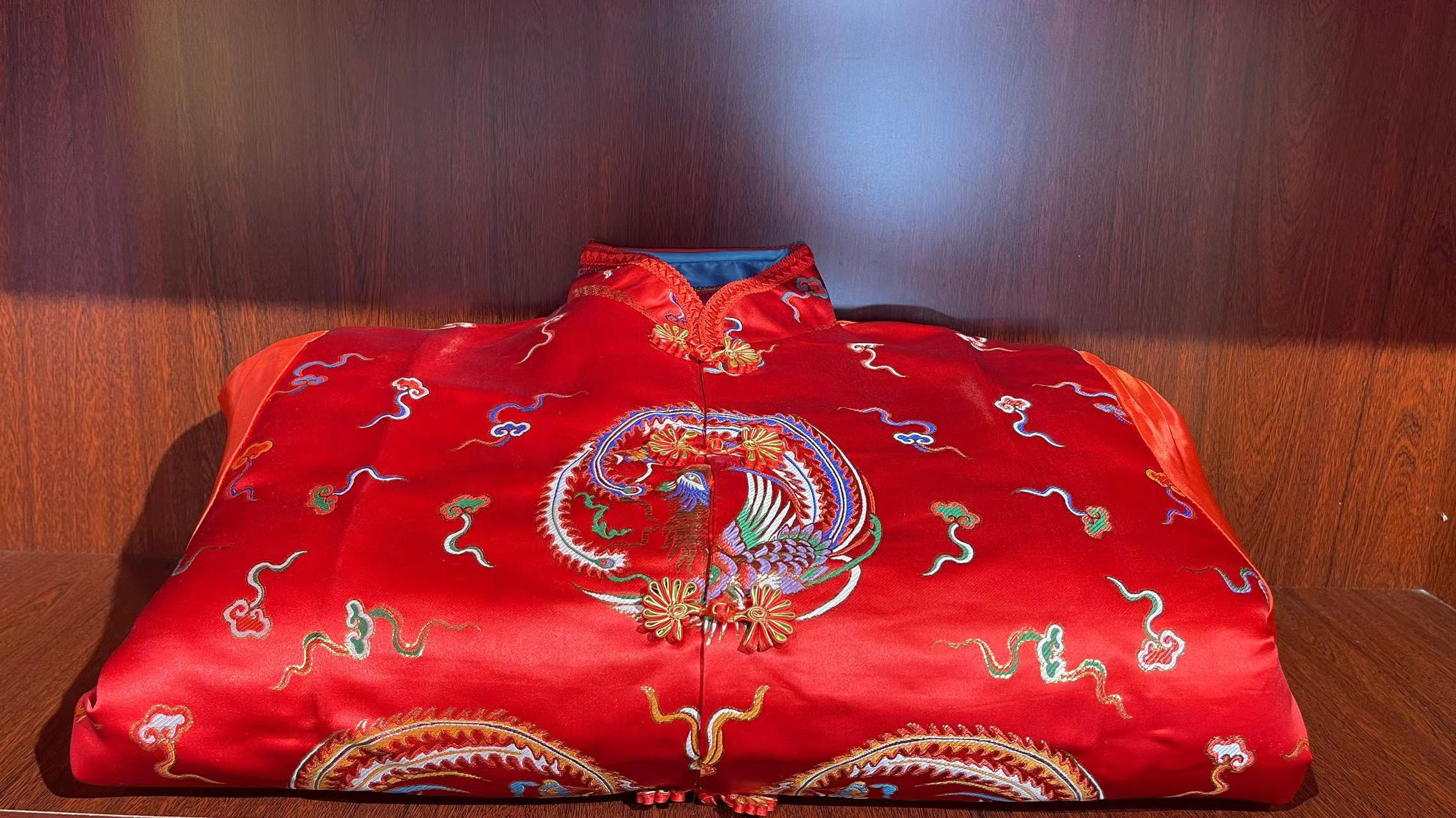 寿衣全套现代装女新唐装七件套老骨灰盒