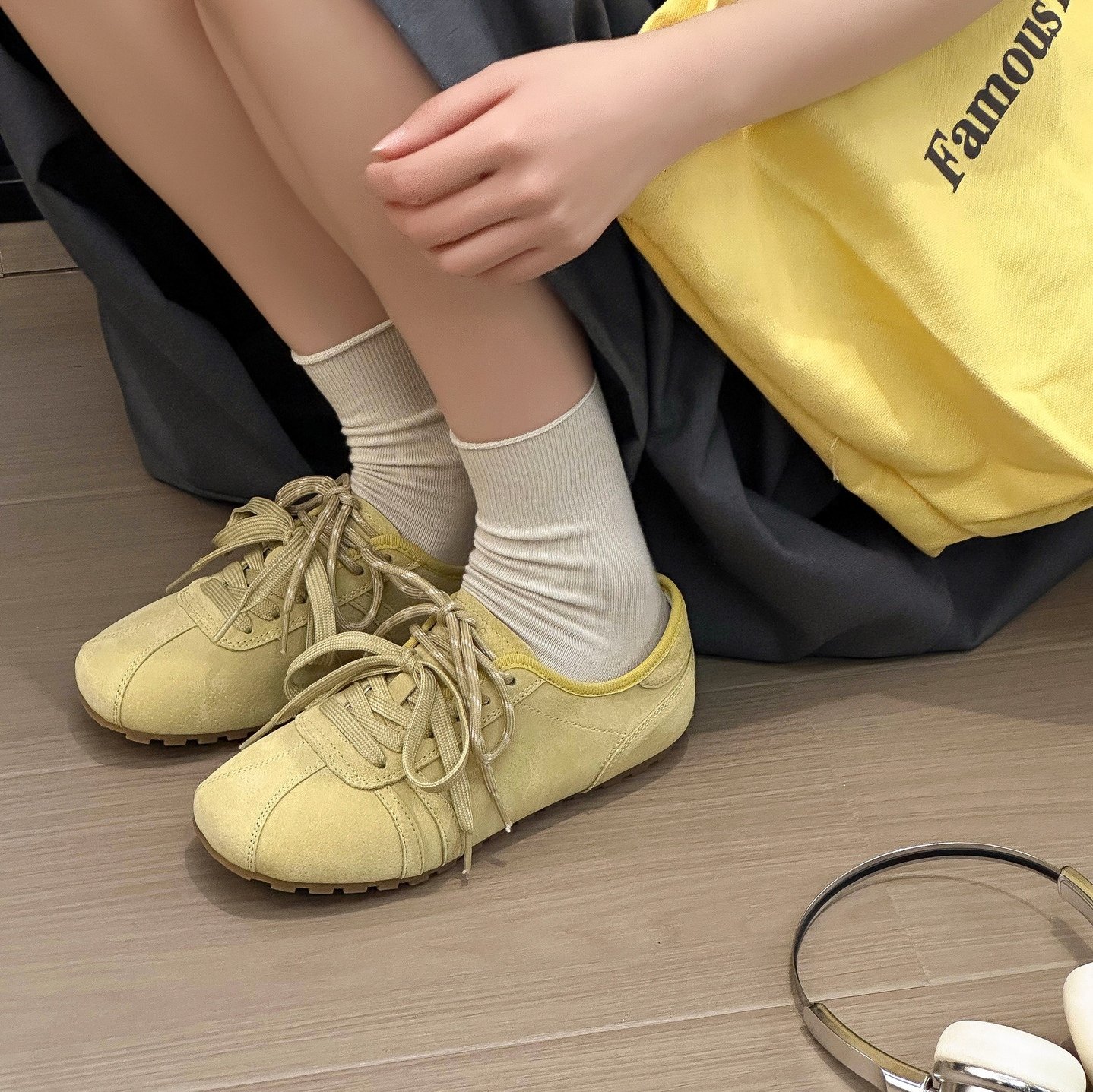 2026春季新款真皮平底休闲舒适轻便德训鞋女系带时尚单鞋阿甘鞋潮,女鞋,德训鞋,淘宝优惠券,粉丝福利购,淘宝优惠卷