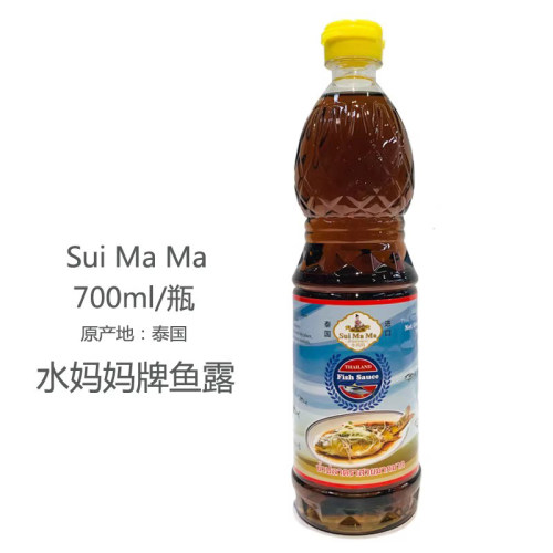 水妈妈鱼露700ml泰式鱼露凉拌炒菜调味料进口冬阴功家用调味汁