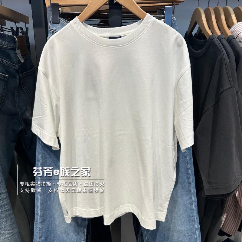 Levis李维斯正品2026新款女士白色纯棉宽松休闲短袖T恤003JL-0000