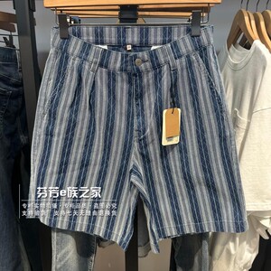 李维斯新款男士宽松牛仔短裤