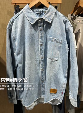 Levis李维斯正品2025秋款男士宽松浅水洗牛仔夹克外套 004ZF-0000