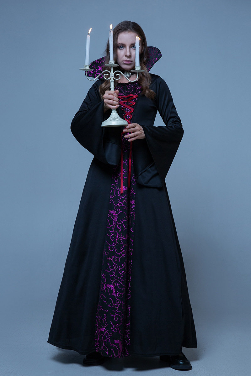 亲子装吸血鬼cosplay巫婆礼服