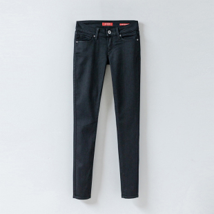 2025夏季 显瘦提臀长裤 新款 女修身 铅笔 低腰弹力休闲牛仔裤 盖世