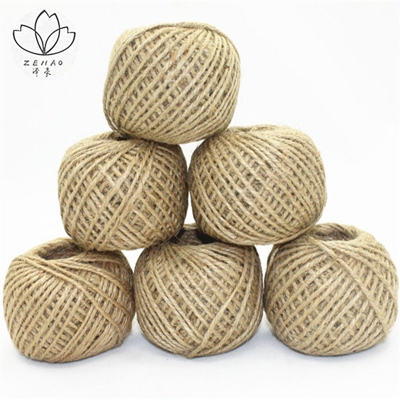 手工鲜花原色麻绳泽豪麻布绳材料