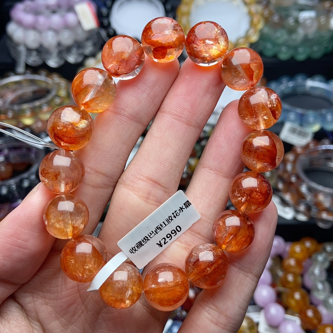 卡13.7收藏级巴西红胶花水晶4,饰品/流行首饰/时尚饰品新,手饰/手串,淘宝优惠券,粉丝福利购,淘宝优惠卷