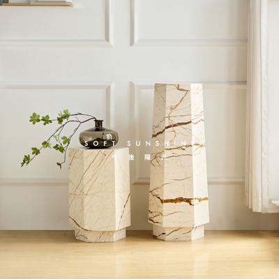 大理石雕塑墩墩立柱子底座展示台