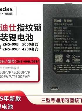 凯迪仕智能锁R360FVP/S260FVP/T100FVP/T500FVP系列原厂锂电池