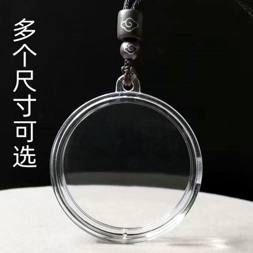 禅意男女亚克力多尺寸钱币盒吊坠