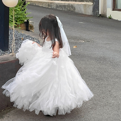 钢琴比赛花童婚礼小女孩礼服