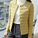 轻薄羽绒服内胆女2025冬新款 外套保暖内搭上衣 圆领白鸭绒轻便长袖