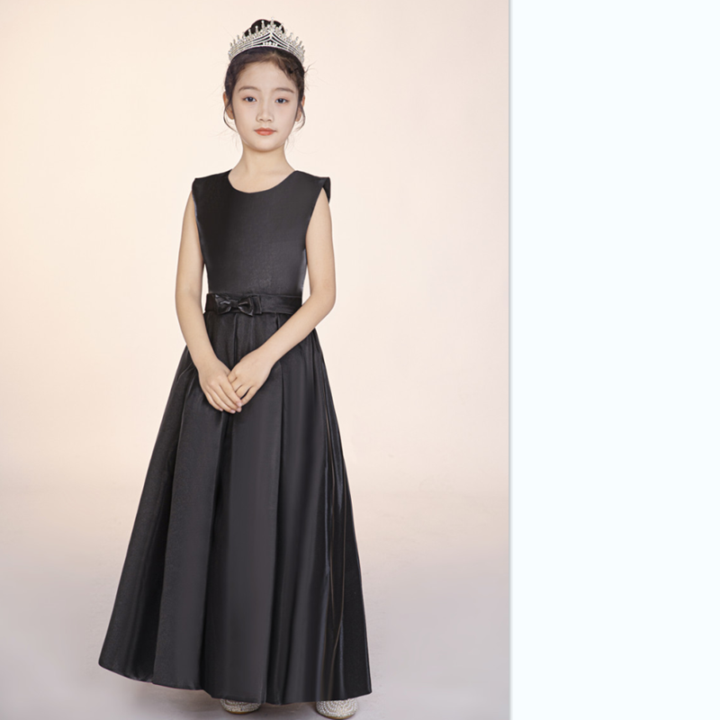 翎想儿童礼服女锻面公主裙高端