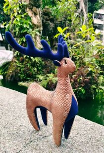 广西壮锦梅花鹿团扇壮锦葫芦香包手工活动材料包铜鼓挂件铜鼓香囊