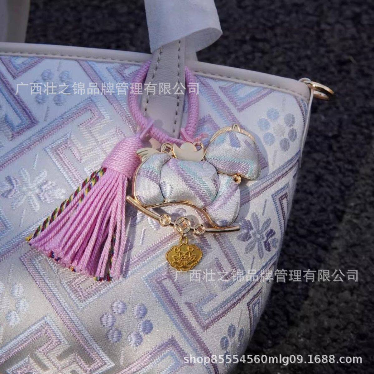 壮锦小马挂件布艺生肖马玩偶新年吉祥物文创礼物