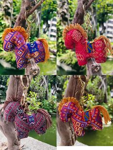 广西非遗壮锦小马2026年本命年吉祥物挂件礼品伴手礼小马