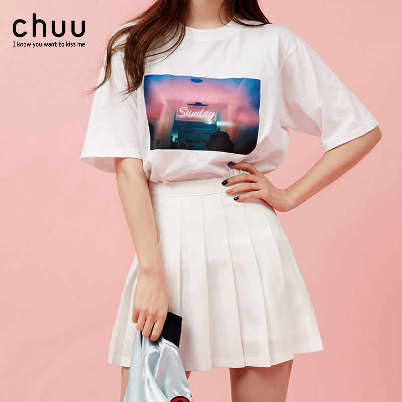 the republic of korea chuu Official website quality goods Agency purchase summer Versatile Paige pinkycolor Pleated skirt skirt Culottesin the Women's clothing/Boutique , Skirts  category - from Buy2taobao.com to provide professional Taobao agent buy service