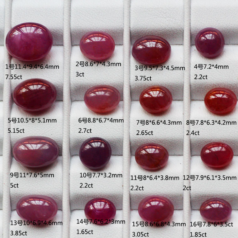 缅甸天然红宝石裸石红宝石戒面红宝石原石定制戒指吊坠可出证书