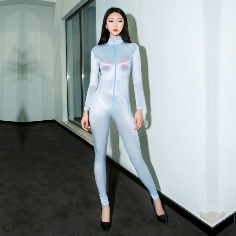 紧身油亮丝滑连体衣情趣性感成人内衣女2025新款床上羞耻刺激制服