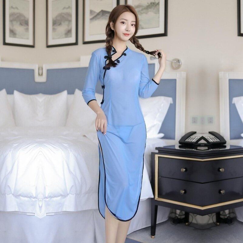民国风复古学生装睡衣女性感制服角色扮演制服家居服纯欲情调睡裙
