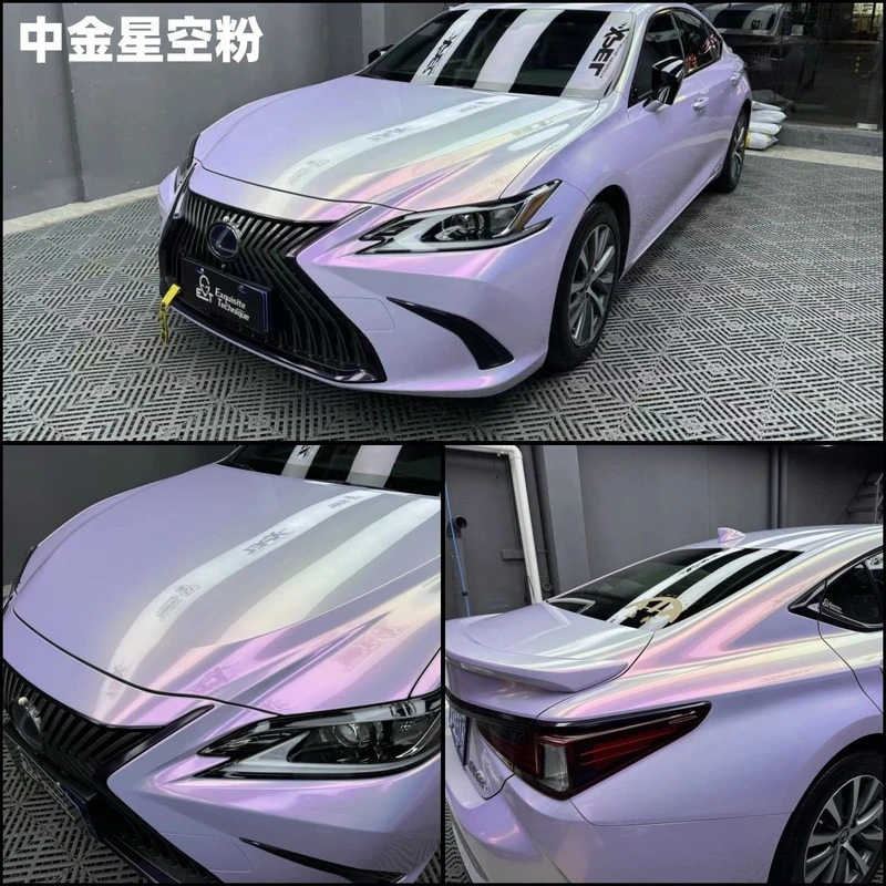 中金星空粉PET汽车改色膜车补膜
