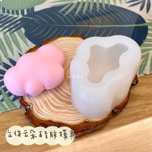 Трехмерная глина, свеча, силиконовая форма, облако