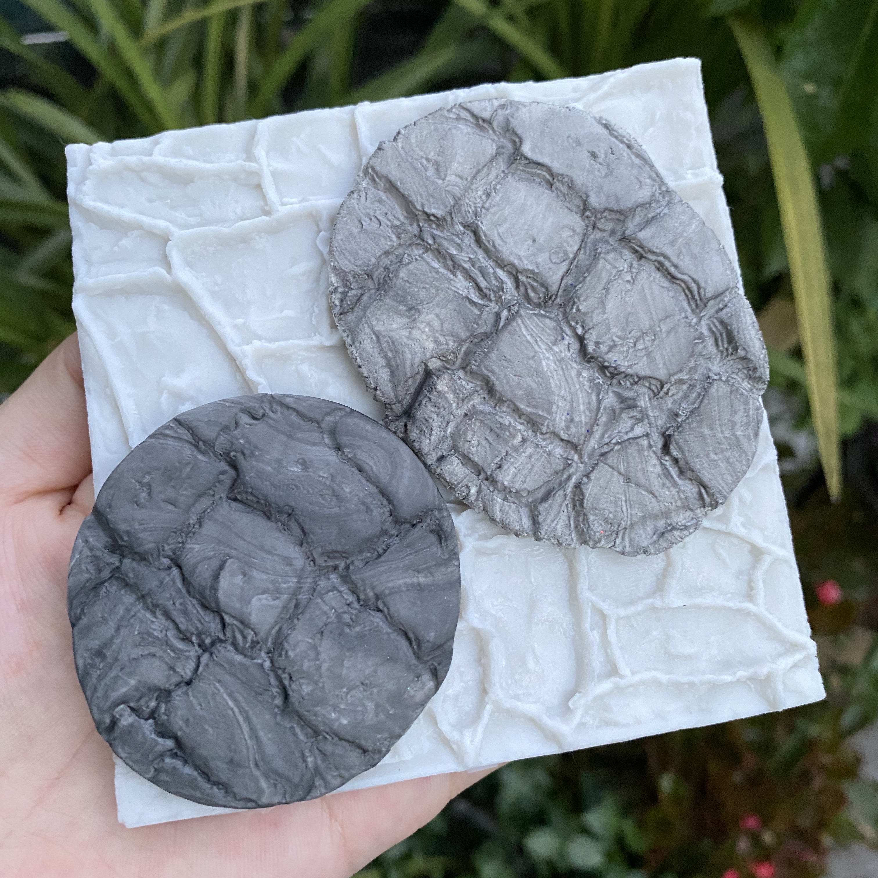 【红豆粘土】自然石头纹理 石头纹路硅胶模具