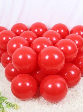 大红色中国红气球国庆5寸10寸18寸36商场学校活动结婚装饰布置