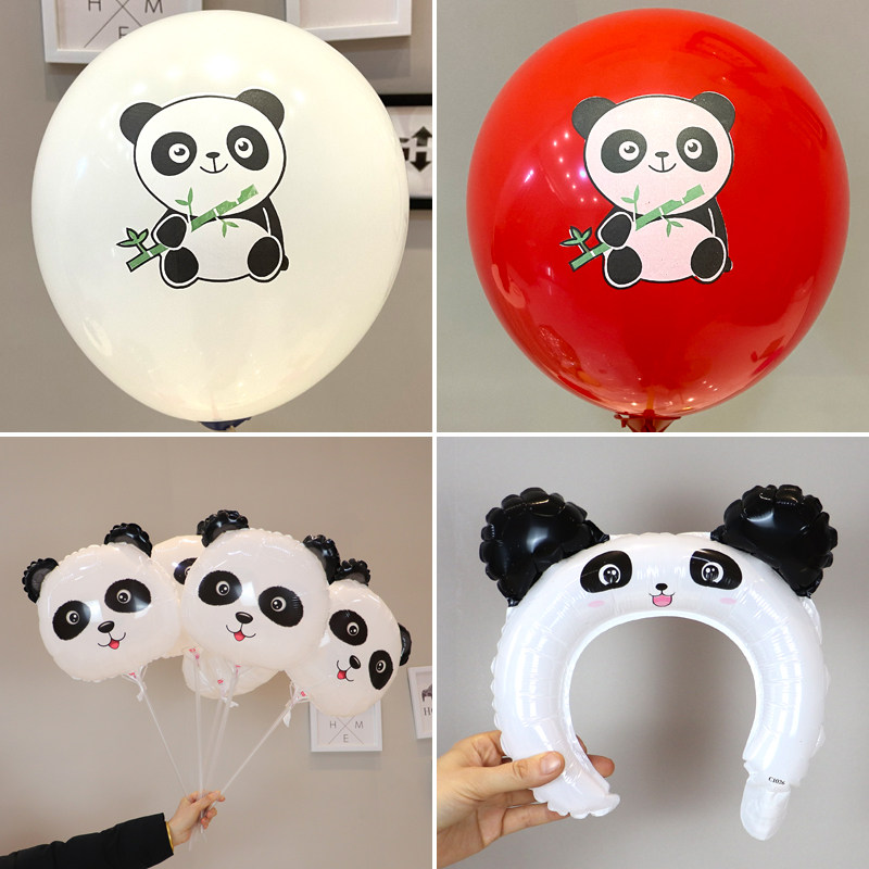 熊猫气球可爱卡通发卡发箍头饰幼儿园学校商场儿童活动地推小礼品,节庆用品/礼品,气球,淘宝优惠券,粉丝福利购,淘宝优惠卷