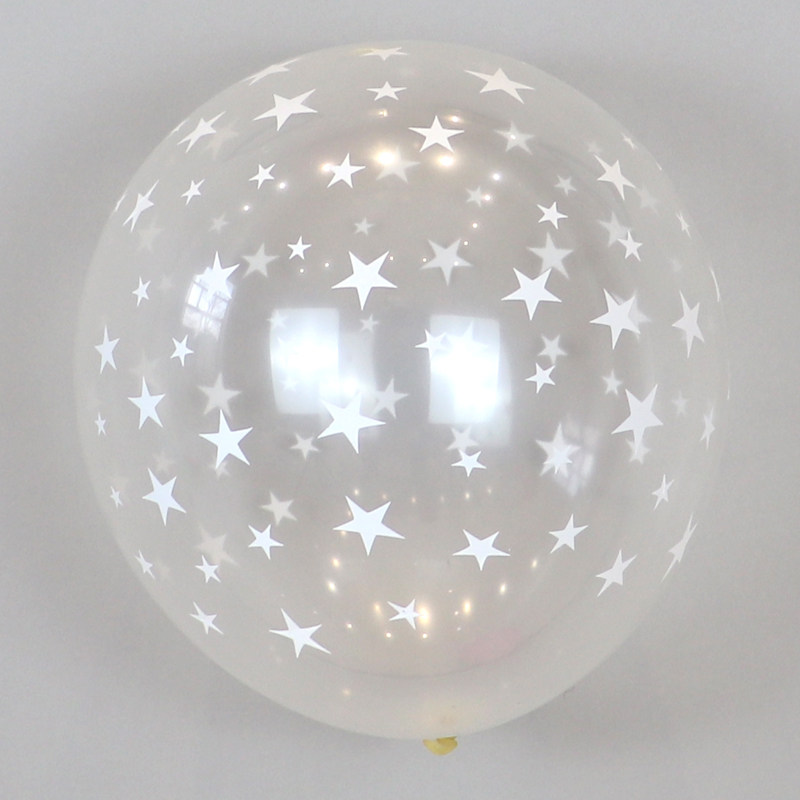 透明满天星12寸学校门店宣传气球