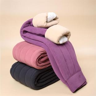 老太太防寒棉裤内穿德绒保暖秋裤护膝中老年奶奶装2024年冬季