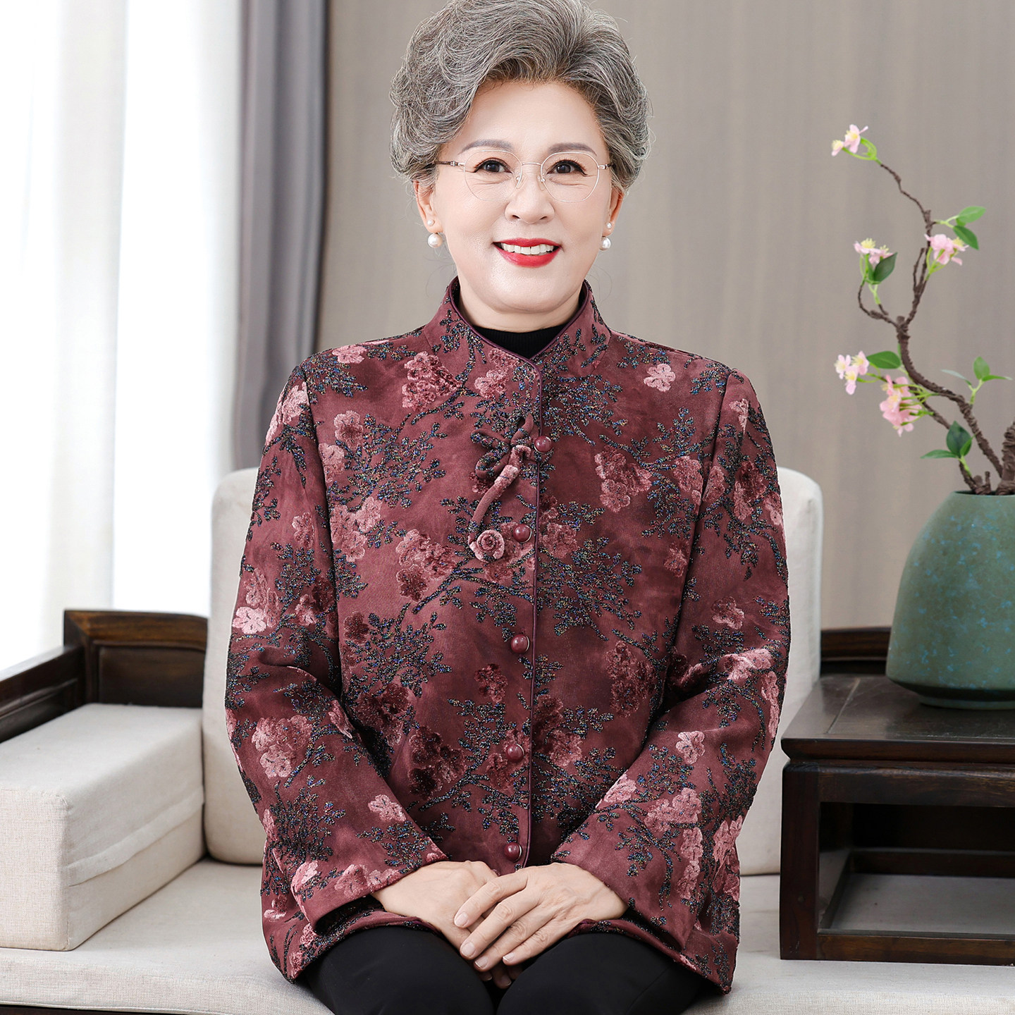 耐穿耐磨!中老年人女装春秋外套