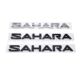 适用于吉普牧马人撒哈拉SAHARA车标侧翼标英文字标改装 车身贴